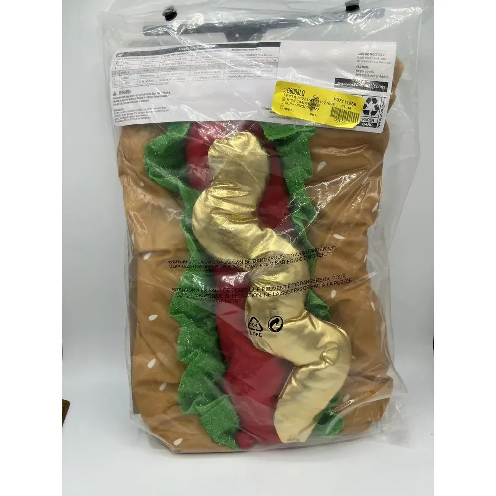 Vibrant Life Hot Dog Dog Costume Small Halloween Pet Costume NWT